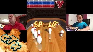 10 Pin Shuffle Bowling on iPAD IOS 2 Players ,10 pin Shuffle Bowling 🎳 game Son Vs Dad