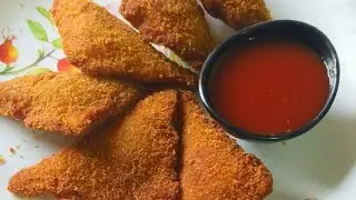 Chicken bread pocket |chicken snacks recipe|easy chicken bread pocket recipe|Ramzan special recipe|