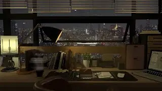 Rain On Window - you work late and it continue raining outside for 1 hour - Fall Asleep Fast