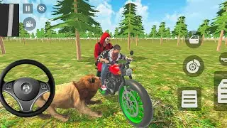 Farenklin and new friend lion fight in indian Theft auto simulator game ultimate vehicle collection