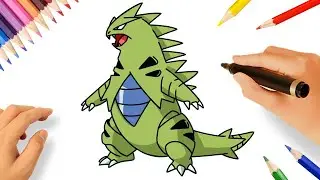 HOW TO DRAW TYRANITAR STEP BY STEP | POK&Eacute;MON