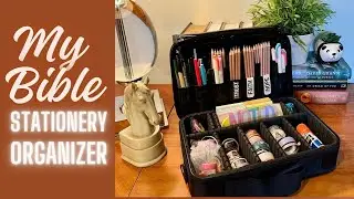 My Favorite Bible Study Supply Organizer. 🖌️📕🌿 #BibleStudy #Biblestudysupplies #crafting