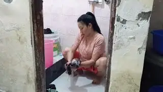 🌺 Daily washing and drying clothes in winter ❄️ || My Daily Life Vlog