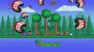 Terraria Weapon Testing | Candy Corn Rifle Vs 40 EOC | w/ BlueToaster66