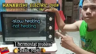 Electric oven slow heating |not heating problem|#hanabishi