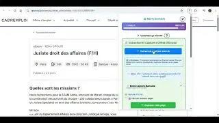 Fonctionnement de l'extension navigateur 