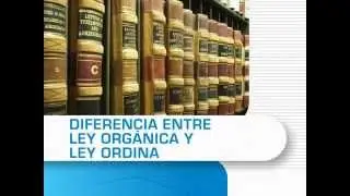 Diferencia entre Ley Orgánica y Ley Ordinaria - MasterD