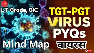TGT&ndash;PGT Biology | Viruses PYQs | Virus Structure, HIV, Viroid, Retrovirus | Mind Map Live
