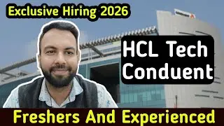 Freshers Jobs In 2026 | Conduent Hiring 2026 | HCL Tech Hiring 2026 | Neeraj Bhatia Vlogs