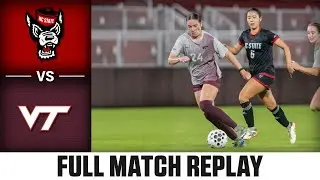 NC State vs. Virginia Tech Full Match Replay | 2025 ACC Women's Soccer