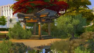 Tiny Chinese Garden | Sims 4 stop motion build | No CC