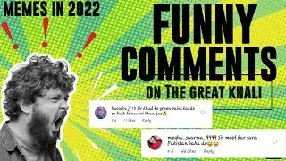 The great khali sir | Funny comments 😂 | Hcaught special video