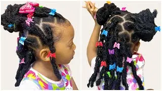 EASY BUTTERFLY FAUX LOCS ON MY TODDLER |HOLIDAY SEASON HAIRSTYLE IDEAL 2|