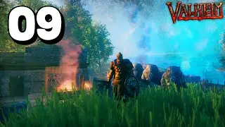Valheim CO-OP Day 9: HUGE BASE UPGRADES (Stone Building)
