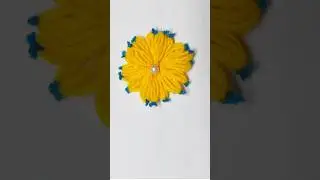 It's so Cute 🌸💐Superb Woolen Flower Making Trick with Scale - Hand Embroidery Amazing Flowers