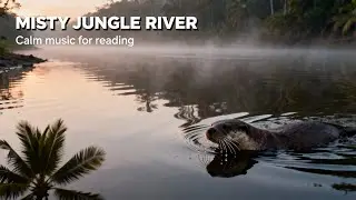 Misty Jungle River | Calm Music for Reading
