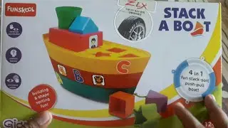 Giggles Stack a Boat, Multi Color | Funskool Stack a Boat, Multi Color | Block game | kids toys