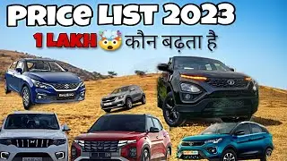Car Price Hike 2023: Maruti, Tata, Hyundai अब और COSTLY 😱 | car price list 2023