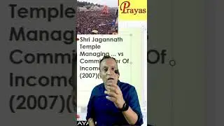 Income Tax on Jagannath Temple 🛕 || Prayas || CA Sanjay Mundhra CS CMA ||