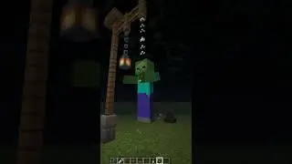 Minecraft HANGING ZOMBIE #minecraft #minecraftmemes #shorts #shortsvideo