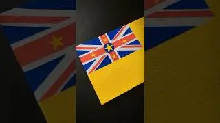 NIUE 🇳🇺 Flag Drawing #savage #oceania #flags #posca