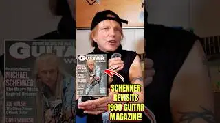 ‼️Michael Schenker revisits his 1988 Guitar World Magazine Issue! 🤯🙌 | Kirk Hammett | EVH | UFO