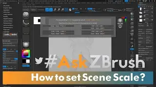 #AskZBrush &mdash; Как настроить масштаб сцены и экспортировать модели в ZBrush