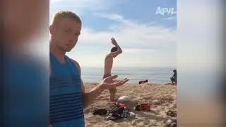 TRY NOT TO LAUGH #580  EPIC BEACH FAILS FUNNY VIDEO COMPILATION