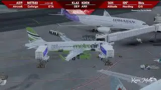 P3D Flight Streaming on VATSIM with Fly UK Codeshare Metro Virtual (Los Angeles-Denver)