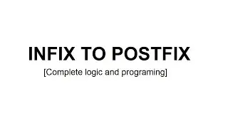 Infix to postfix using stack in c++ | Complete coding with detailed explanation