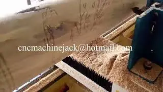 CNC Automatic wood lathe with rotary spindle for sale Torno de madera CNC con husillo rotativo
