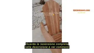 Recensione del Best Choice Products SKY2253 Outdoor patio Lawn Deck pieghevole sedia in legno Adiron
