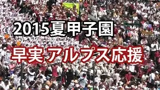 早稲田実業 大進撃～コンバット 【2015夏の甲子園・ブラバン高校野球応援歌】 応援チアリーダー