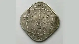 INDIA 1946 1/2 ANNA Coin VALUE - George VI King Emperor