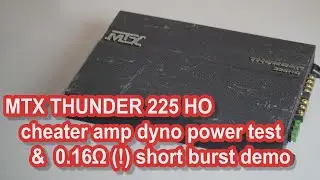 MTX Thunder 225 HO oldschool cheater car audio amp dyno test #amplifier #bass #ampdyno