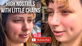 High nostrils with chain