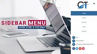 CSS SIDEBAR MENU USING HTML AND CSS ONLY | SIDEBAR NAVIGATION | NO JQUERY