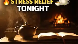 ⚠️ Deep Relaxation Tonight | Cozy Fireplace ☕🔥 Calm Night Sounds