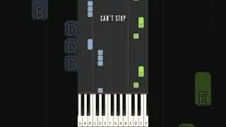 Red Hot Chili Peppers - CAN'T STOP #shorts easy piano cover