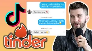 Using CRINGE TikTok Pickup Lines on TINDER!