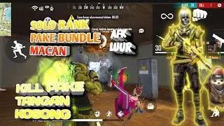 SOLO RANK PAKE BUNDLE MACAN TERBARU FREE FIRE INDONESIA,