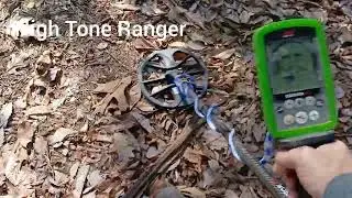 big copper coin found in the woods. Live hunt.