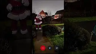 Santa Caught on Ring Doorbell #santa #christmas #shorts