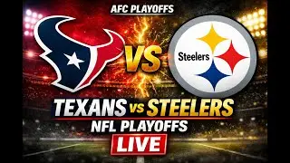 Houston Texans vs Pittsburgh Steelers LIVE Vertical Play-by-Play | NFL Playoffs 2026