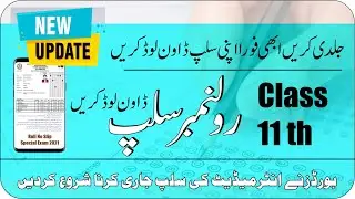 Download Online Roll No Slip For Annual Exam 2022 | All Punjab Boards | Taleemi Khabrain