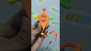 How to make clay kite craft short video #kite #kiteflying #craft #tranding #like #share #shorts #art