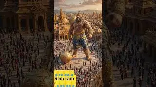 Raghu Nandan Raghunandan 🙏#angry hanuman # #siyaram #video #hanuman 🙏🙏 A hanuman in lanka 🙏 🙏