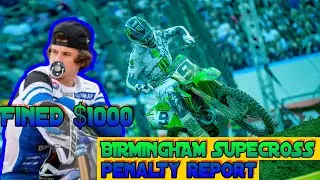 Birmingham Supercross Penalty Report : Deegan Fined $1000, Cianciarulo Loss 5 Point Penalty.