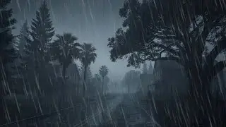 Heavy Rainfall and Deep Thunderstorm | Relax, Meditation with Soothing Nature Sounds