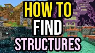 How To Locate Structures In Minecraft WITHOUT MODS! Bedrock & Java!